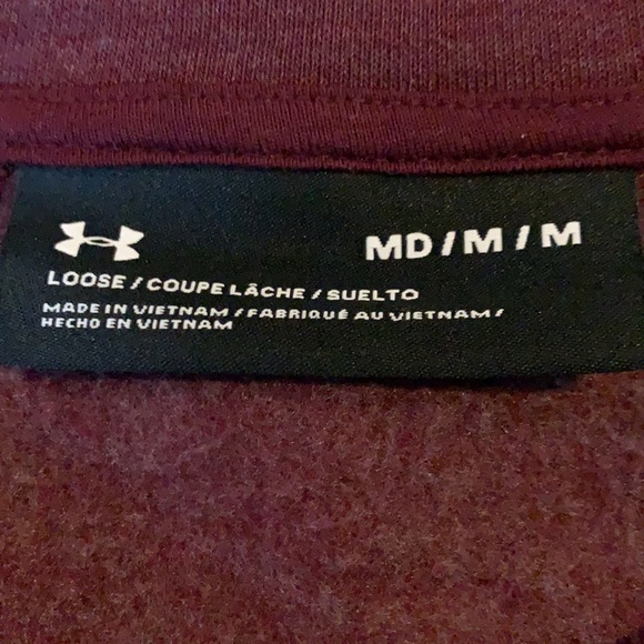 Maroon Under Armour Crewneck Sweatshirt - Picture 3 of 3